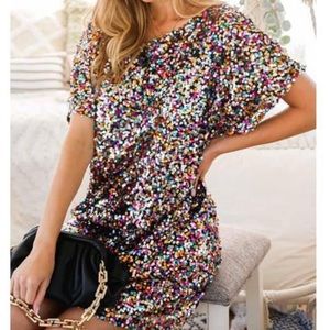 ✨NEW✨Sequin Off The Shoulder Dress 🔥🔥🔥
